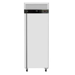 Vrieskast RVS ECO - GN 1/1 - GN 2/1 - 740mm - 476liter - tot -18°C - met 1 deur - geforceerde koeling, automatische ontdooiing, slot, omkeerbare deur, roosters & rvs rails