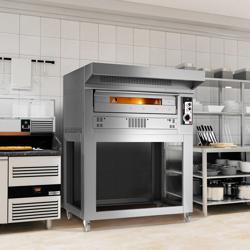 Commercial Gas Pizza Oven 1 Chamber – 9×Ø33 cm pizzas - Hood & Stainless Stand incl. - Heat‑reflective window - 20 kW - Made in Italy