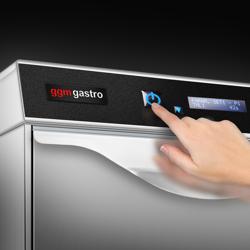 Double-skinned Undercounter Commercial Dishwasher - 500mm Basket - Digital Controls - 3.9kW - with Drain, Rinse Aid & Detergent Pumps