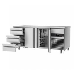 Balcão refrigerado PREMIUM - 1865x700mm - com 2 portas - 3 gavetas