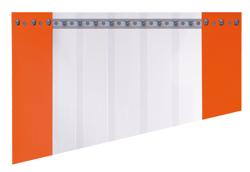 Strokengordijn - 1090x1980mm - PVC, transparant, deeloverlap 40% - Temperatuurbereik tot -30°C