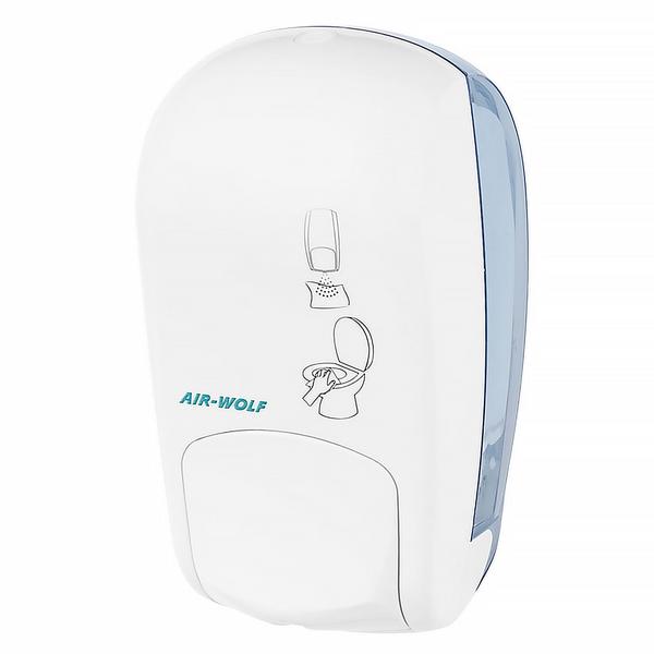 AIR-WOLF | WC-brilreiniger met drukknop - 1000ml - ABS kunststof - Wit