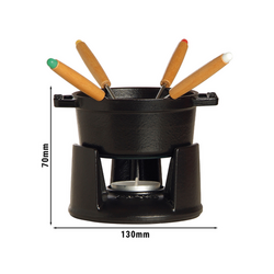 STAUB SPECIALITIES - Mini Fondue set - Ø 100mm - Zwart