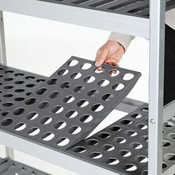 Półka aluminiowa - 900x360x1800mm - 4 półek (REGULOWANE) - Udźwig: 900kg