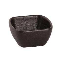 (8 adet) Tatlı / Salata Kasesi - Porselen - Universe - 750ml - köşeli - 70x70mm - Siyah