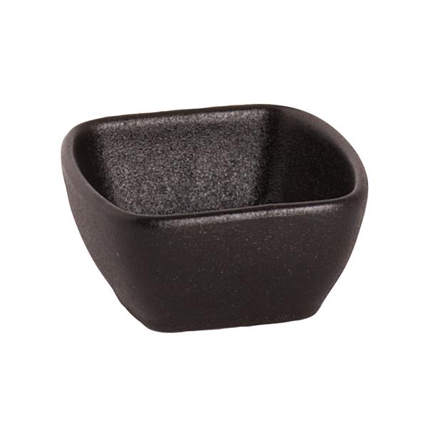 (8 unid) Tigela - UNIVERSE - porcelana - 750ml - quadrada - 70x70mm - Preto