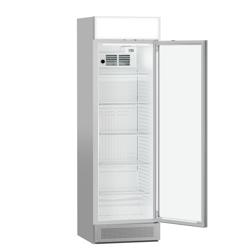 Холодильна шафа для напоїв - 595 мм - 358 л - безрамні скляні двері - з 1 скляними дверима - зі світловим лайтбоксом