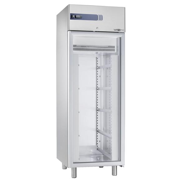 Pasta refrigerator stainless steel Premium PLUS - EN 600x400 - 585 liters - with 1 glass door