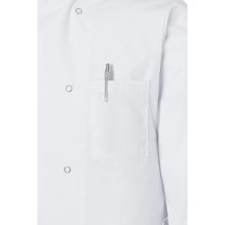 KARLOWSKY | Basic Double-Breasted Chef Jacket with Press Studs – White - Size M