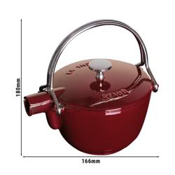 STAUB | Cast Iron Teapot 1.1 L – Grenadine Red - Induction, Grill & Oven