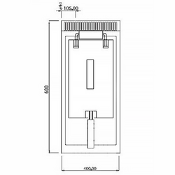 Friteuză electrică K46-E - 11,5 litri (9 kW - incl. suport cu 1 ușă)