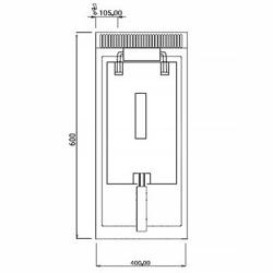Elektrische friteuse - 10 liter - 9 kW - mechanische bediening - met aftapkraan