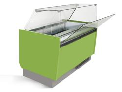 Mostrador de helados -1,31 × 0,92 m - verde claro