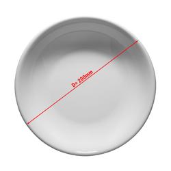 (24 stuks) ENTITY - Bord - plat - Ø 200mm - Wit