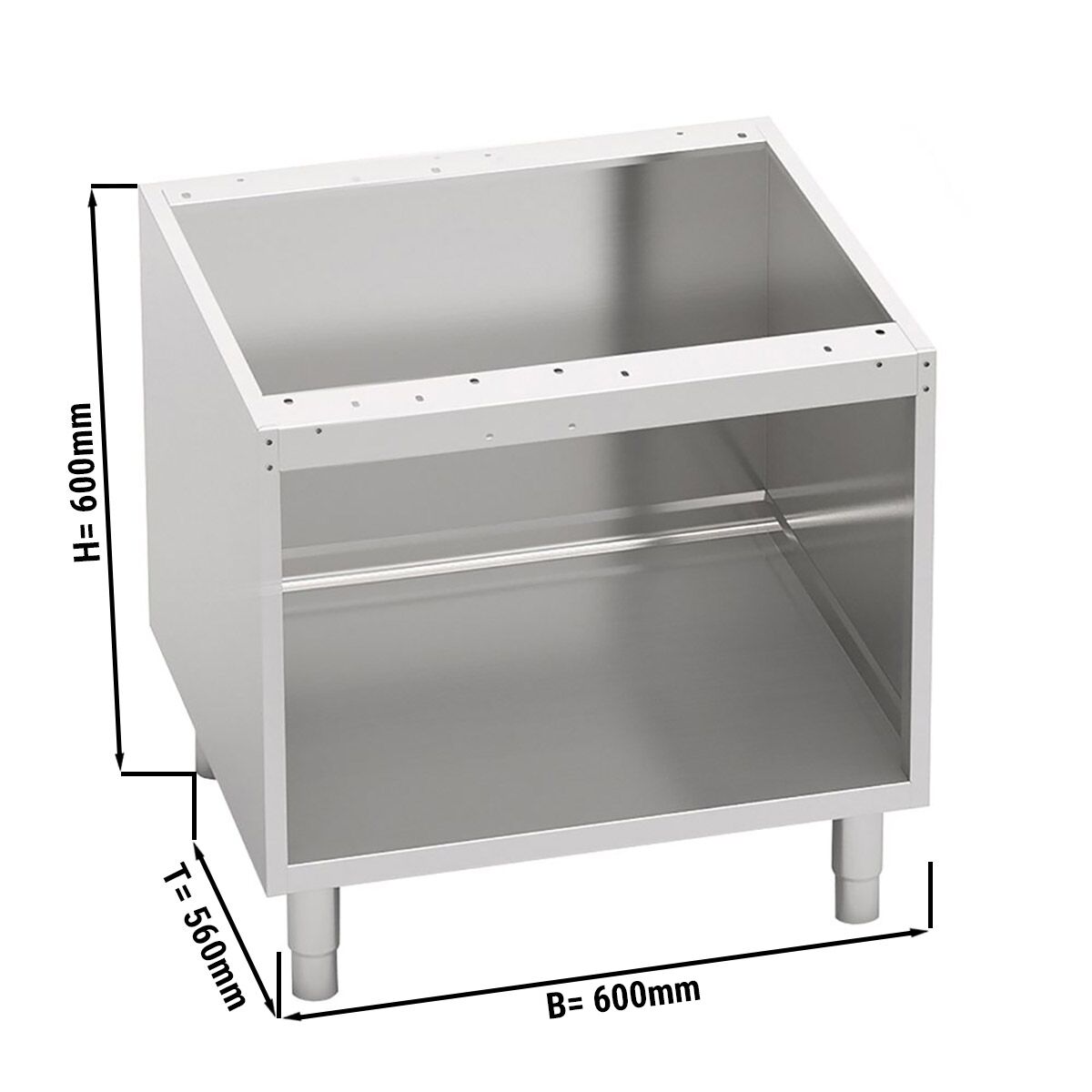 Soubassement ouvert – 600 mm