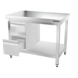 Worktable PREMIUM stainless steel - 1000x600mm - with undershelf & bracing