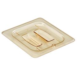 (6 peças) CAMBRO | H-PAN™ Tampas planas GN resistentes ao calor 1/6 - com pega - âmbar