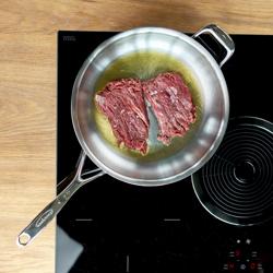 DEMEYERE | Proline 7 Stainless Steel Frying Pan – Ø 28 cm - 7-Ply - Induction/Oven/Dishwasher Safe