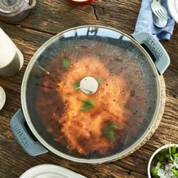 STAUB | SPECIALITIES – Wok z pokrywą szklaną – Ø 300 mm – żeliwo – czarny