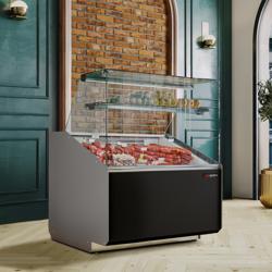 Koeltoonbank - 944x979mm - 200 liter - front zwart - rechte ruit