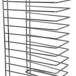 Porta teglie pizza - 318x650x351mm - acciaio inox - per pizzeria/pasticceria