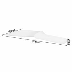 Dough Scraper - 101x237mm - White - Plastic Handle