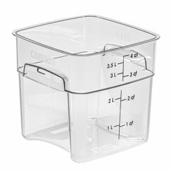 (6 stuks) CAMBRO | CAMWEAR® FreshPro Container - 3,8 liter - Transparant