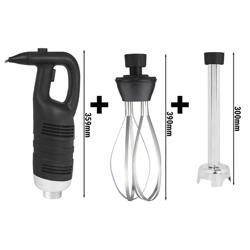 Blender ręczny włącznie ramieniem miksującym 300mm & trzepaczką - 650 W - 1 prędkość	