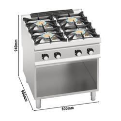 Kaasuliesi - 4 poltinta - 40 kW - suorituskykyinen malli	