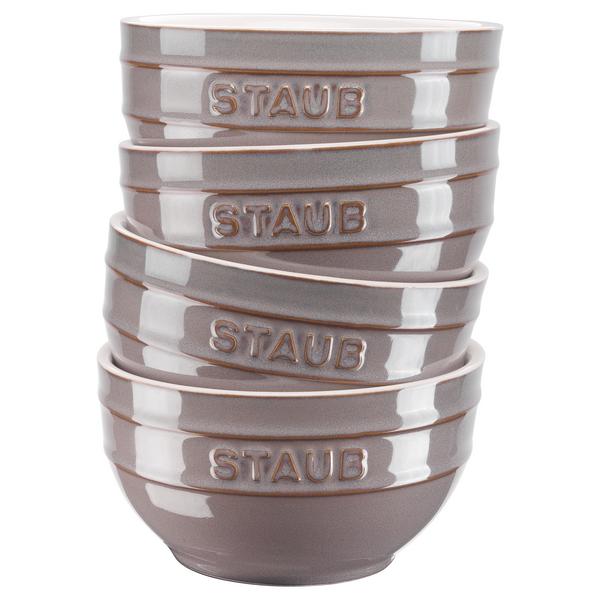 STAUB | CERAMIQUE - Set zdjela, 4 komada - Ø 140 mm - Keramika - Antik siva boja 