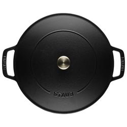 STAUB | BRAISERS - Brasiera con struttura a goccia Chistera - 240 mm - Ghisa - Nero
