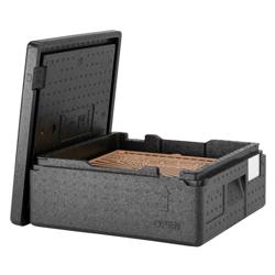 CAMBRO | CAM GOBOX® - Üstten Yüklemeli Pizza Kutusu - taşıma askılı - 2 pizza için - Siyah