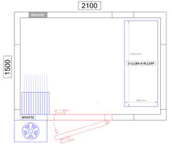 Hyllsystem i aluminium med polypropenhyllor – grundsektion – 1195x1800 mm – Djup: 460 mm – 4 hyllplan – anodiserad – Lastkapacitet: 600 kg