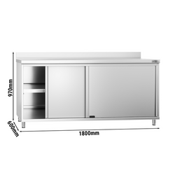 یونیت کار استیل پریمیوم - 1800*600 میلیمتر - دارای درب کشویی - دیواره دار