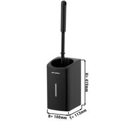 AIR-WOLF | Wall Mounted Toilet Brush Holder – Matte Black Stainless