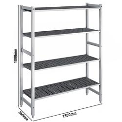 Étagère de base en aluminium - 1500 x 1800 mm - Capacité de charge : 900 kg