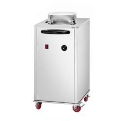 موزّع أطباق - مُسخَّن - 1000 W - مع عجلات - 40 طبق مسطح