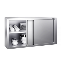 Seinäkaappi ruostumattomasta teräksestä PREMIUM - 1200x400mm - liukuovi - korkeus 650mm
