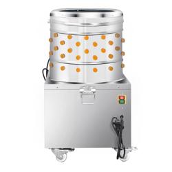 (136 doigts) Plumeuse 2-en-1 avec échaudoir pour volaille - professionnelle - électrique - Tambour Ø 50,0cm