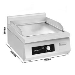 Indukční grilovací deska - 5 kW - Hladký - grilovací plocha: 360x240 mm