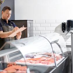 Visvitrine - 1500x880mm - gebogen ruit