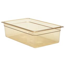 (6 pièces) CAMBRO | H-PAN™ - Conteneur GN 1/1 résistant à la chaleur - Ambre - Hauteur : 150mm