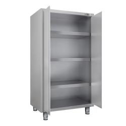 Armoire de travail en inox ECO - 1000x700mm - 2 portes battantes - Hauteur: 1800mm