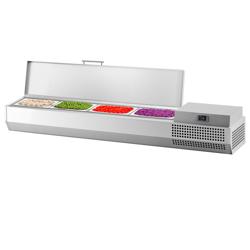 Vitrina de balcão refrigerada Premium PLUS - 1733x353mm - 7x GN 1/4