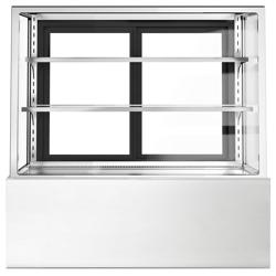 Kühl- & Kuchenvitrine - 1200mm - Doppelverglasung - mit 2 Ablagen