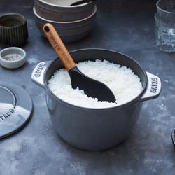 STAUB | Reislöffel - 220mm - Silikon - Schwarz/Holz