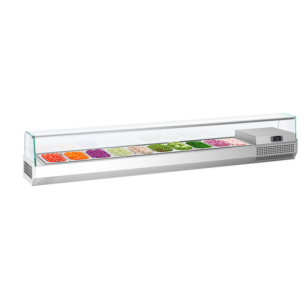 Nadstawna witryna chłodnicza Premium PLUS - 2300x413mm - 10x GN 1/3	