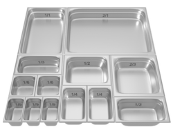 GN1/1- 40 mm آبکش استیل رستورانی عمق