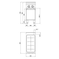 Induktionsspis - 14,0 kW