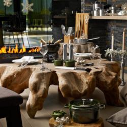 STAUB | LA COCOTTE - طنجرة كوكوت - بقطر 280 مم - حديد زهر - أخضر الريحان